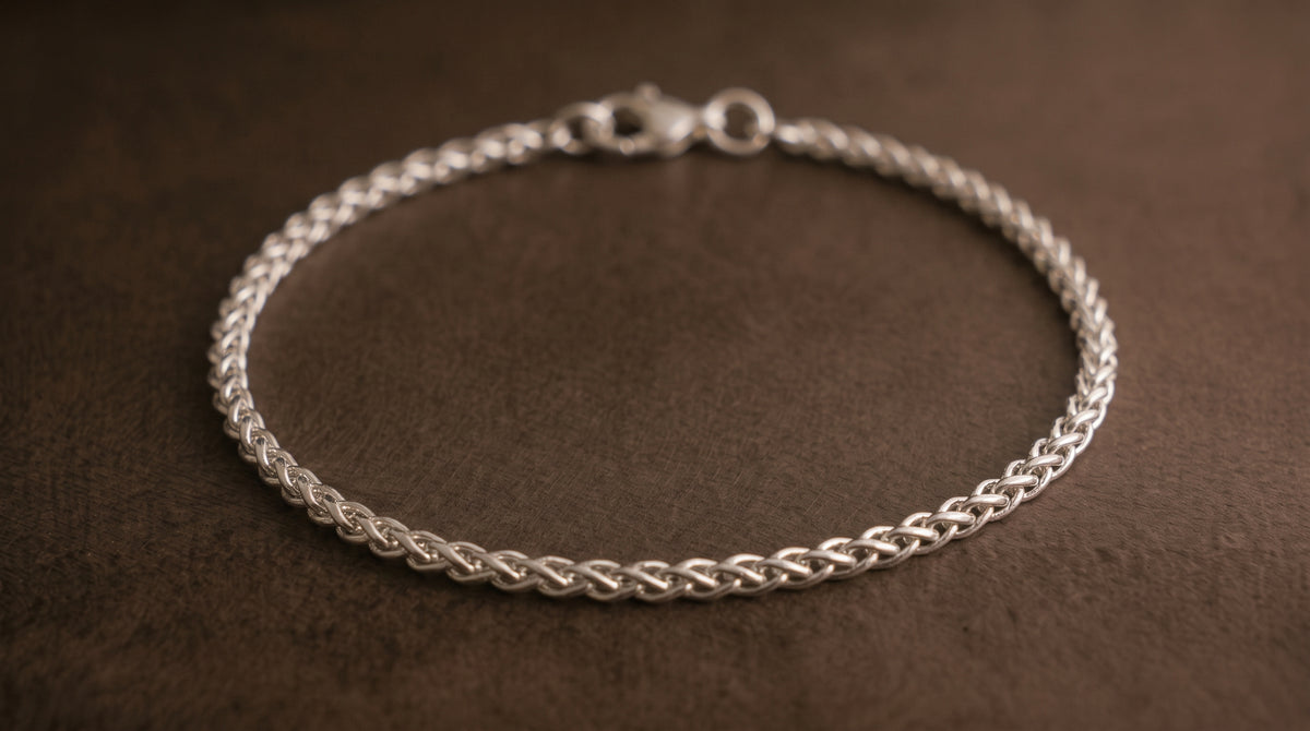 Wheat Chain Bracelet - 925 Sterling Silver