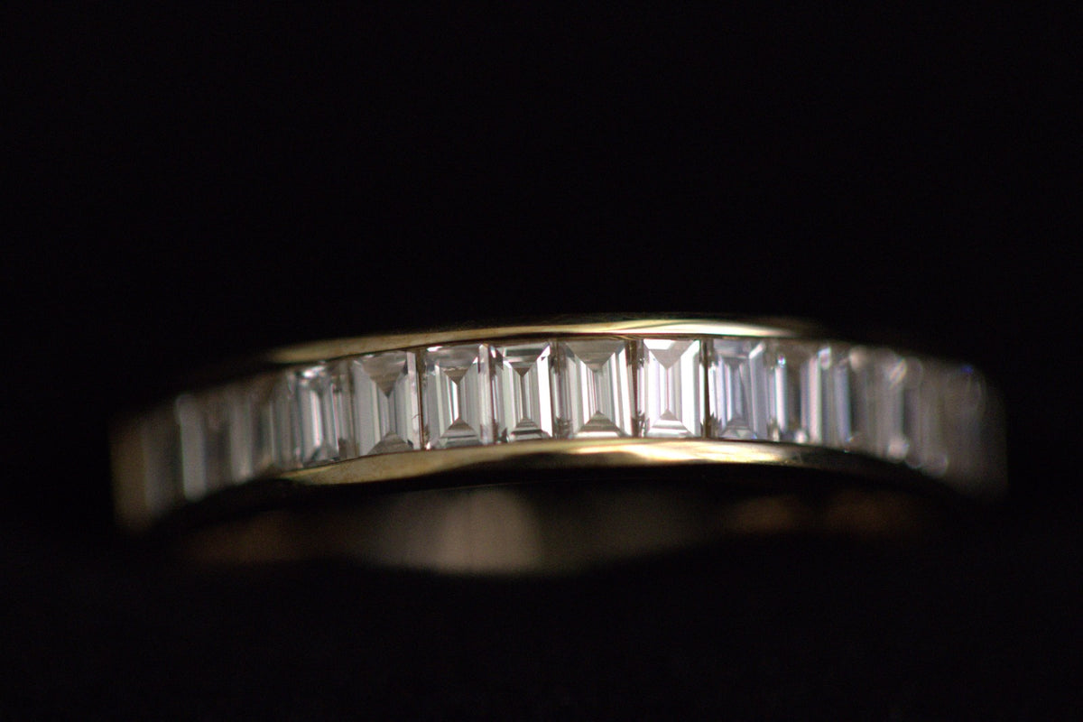 Baguette Channel set Band