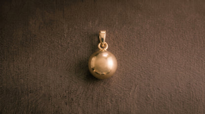 Round Nugget Pendant  - 9ct Yellow Gold
