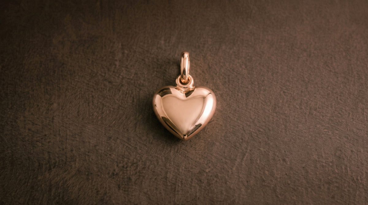 Gold Heart Pendant  - 9ct Yellow Gold