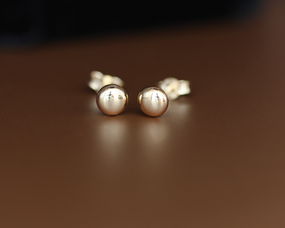 Button Stud Earrings