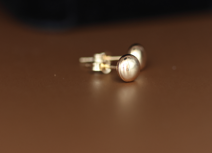 Button Stud Earrings
