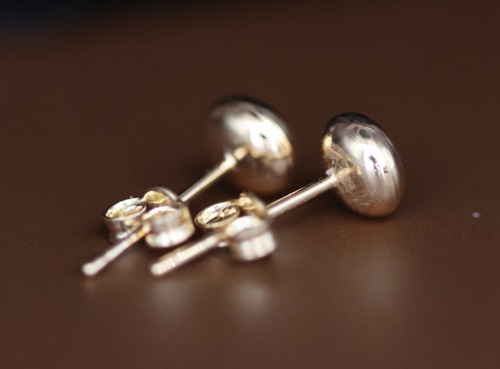 Button Stud Earrings