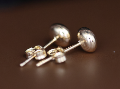 Button Stud Earrings