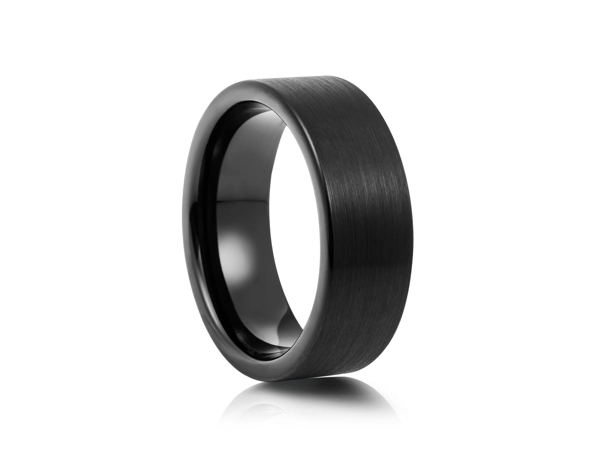 Matte Black Tungsten Band