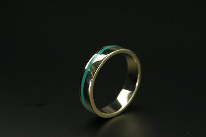 Band with Ceramic Inlay