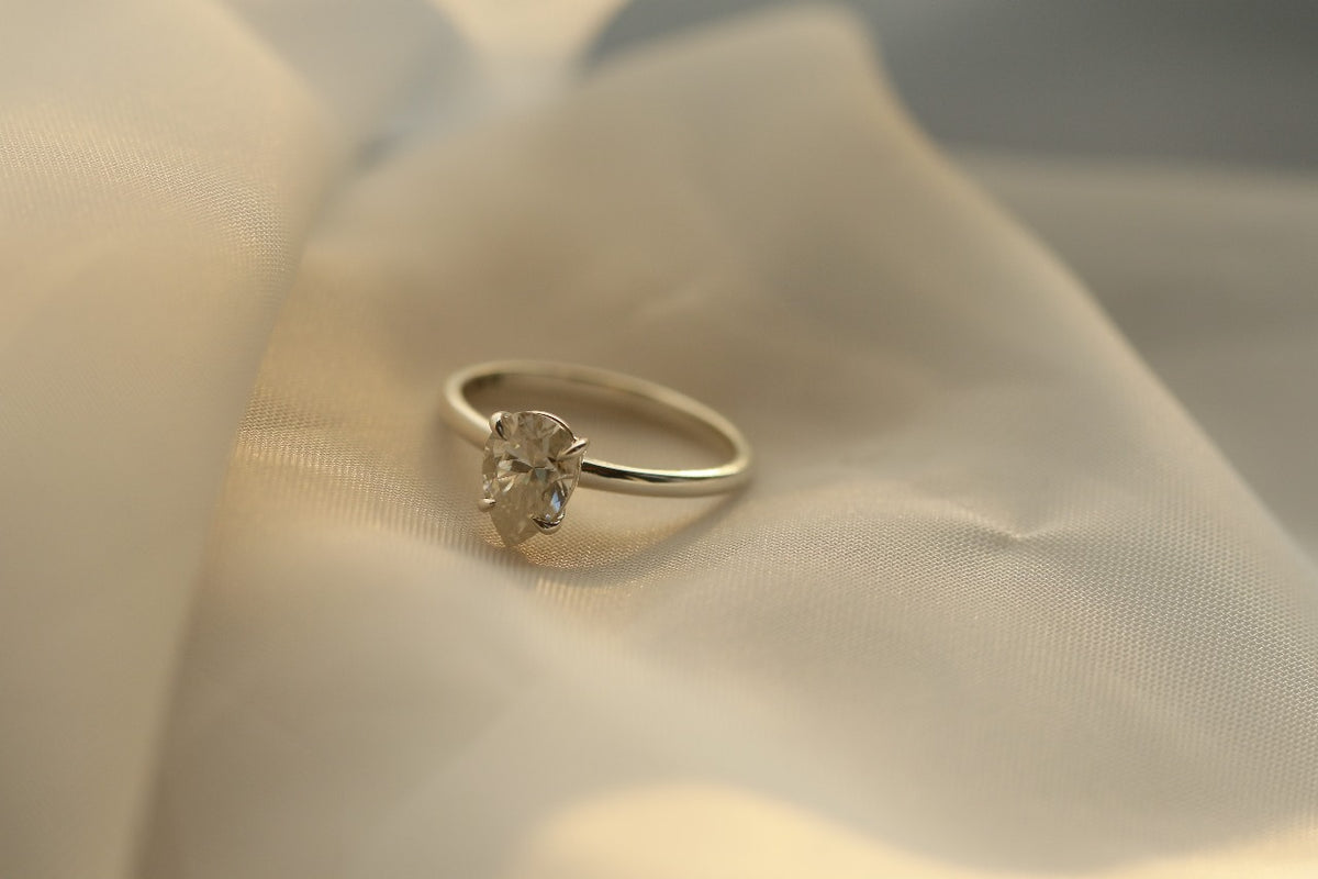 Pear Shape Solitaire Engagement ring